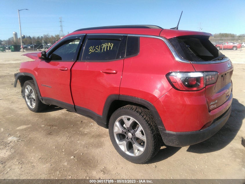 VIN 3C4NJDBB4LT215820 2020 JEEP COMPASS LATITUDE
