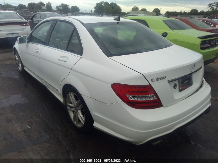 2013 MERCEDES-BENZ C-CLASS C 300 - WDDGF8AB2DR296688