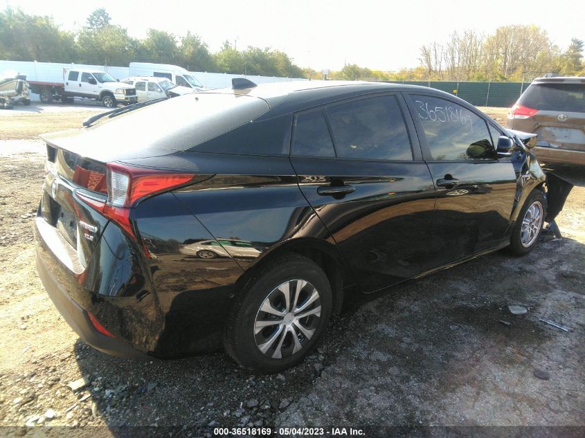 2022 TOYOTA PRIUS LE/XLE/NIGHTSHADE - JTDL9MFU3N3039739
