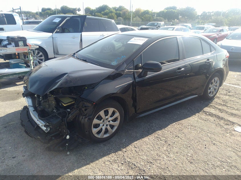 VIN 5YFEPMAE8MP255574 2021 TOYOTA COROLLA LE