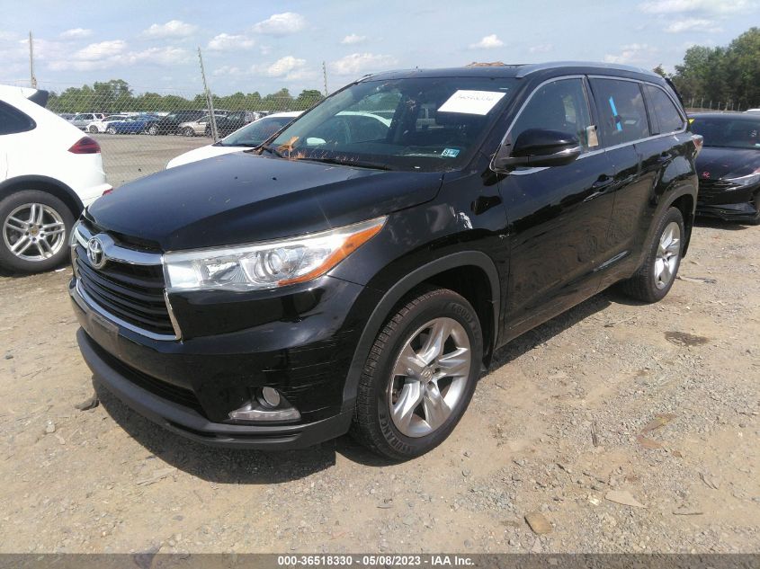 2015 TOYOTA HIGHLANDER LIMITED - 5TDDKRFH3FS183476