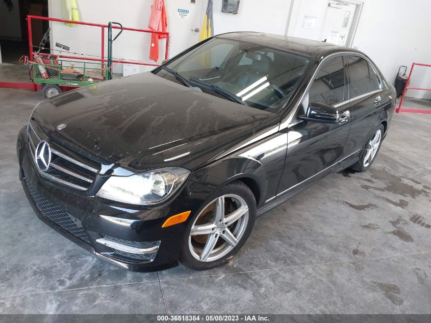 VIN WDDGF8AB2EA945633 2014 MERCEDES-BENZ C-CLASS no.2