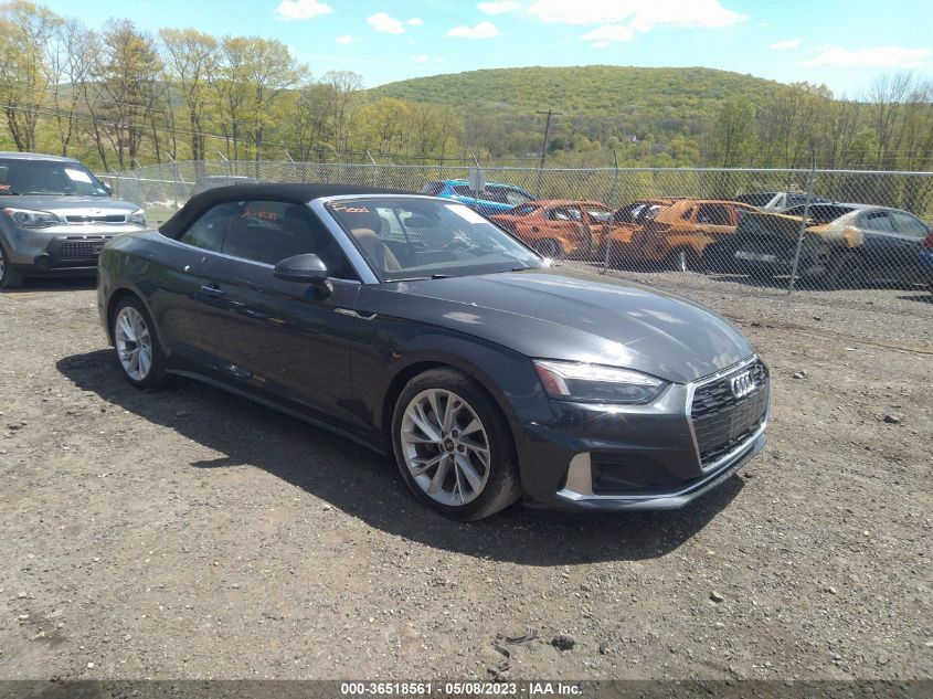 2021 AUDI A5 CABRIOLET PREMIUM PLUS - WAUWAGF52MN001885