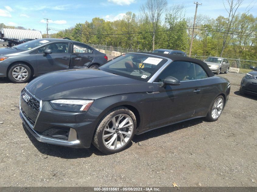 2021 AUDI A5 CABRIOLET PREMIUM PLUS - WAUWAGF52MN001885