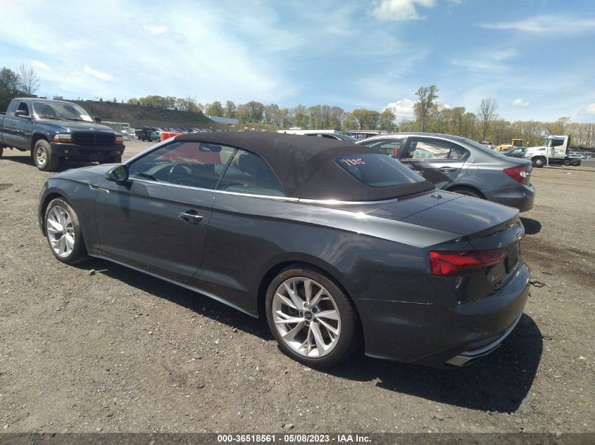 2021 AUDI A5 CABRIOLET PREMIUM PLUS - WAUWAGF52MN001885