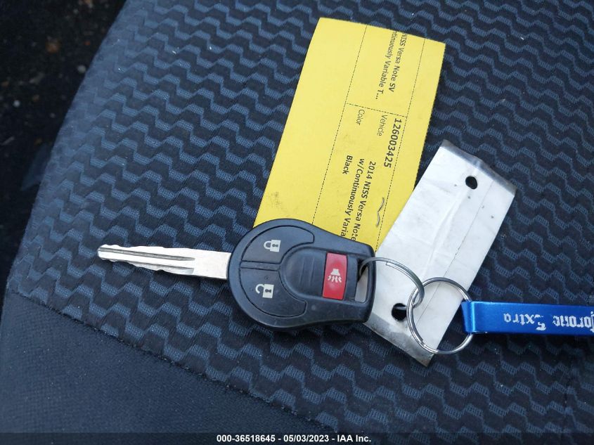 2014 NISSAN VERSA NOTE SV - 3N1CE2CP1EL388856