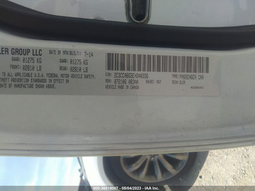 2014 CHRYSLER 300 300S - 2C3CCABG5EH340336