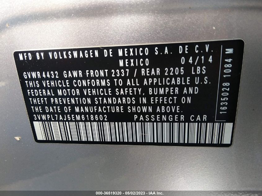 2014 VOLKSWAGEN JETTA SPORTWAGEN TDI - 3VWPL7AJ5EM618602