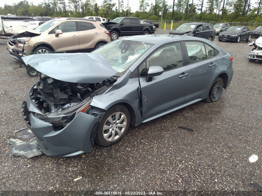 VIN JTDEPMAE3NJ220155 2022 TOYOTA COROLLA LE