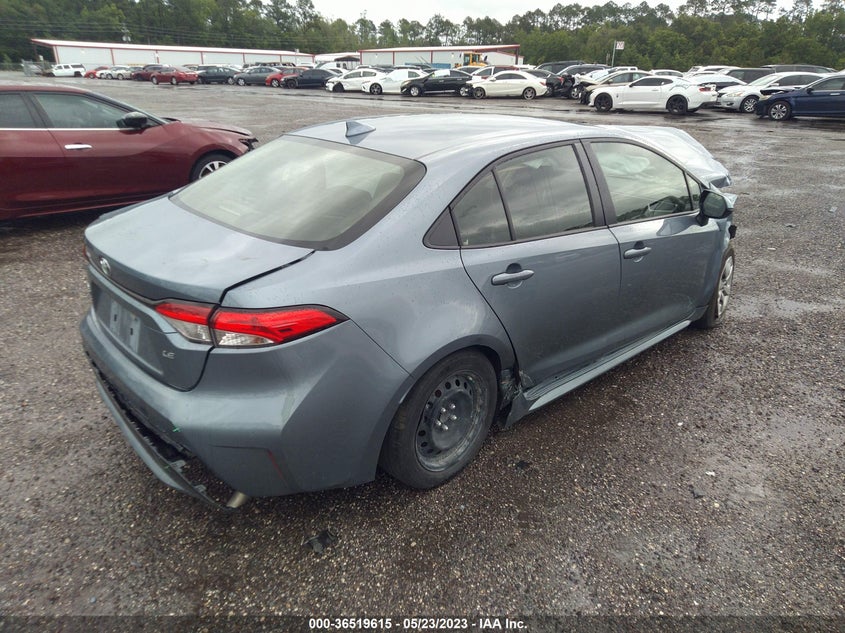 VIN JTDEPMAE3NJ220155 2022 TOYOTA COROLLA LE