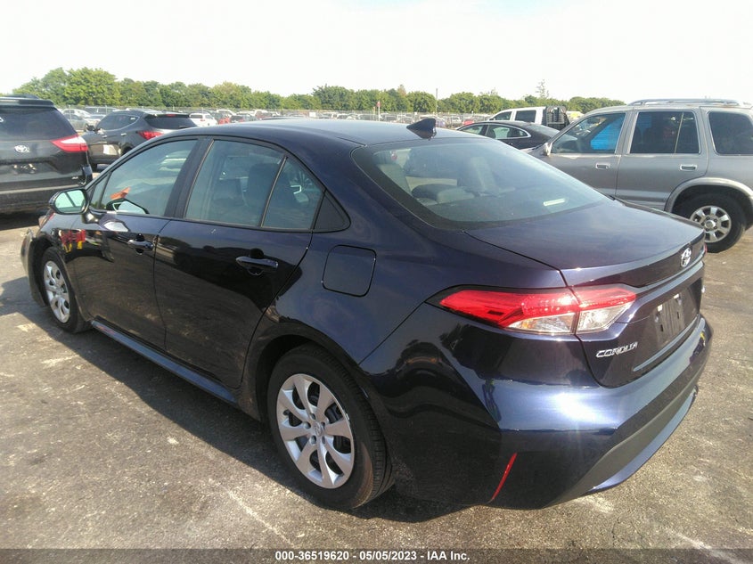 VIN 5YFEPMAE2NP373542 2022 TOYOTA COROLLA LE