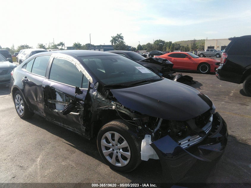 VIN 5YFEPMAE2NP373542 2022 TOYOTA COROLLA LE