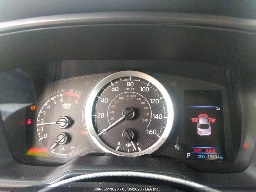 VIN 5YFEPMAE2NP373542 2022 TOYOTA COROLLA LE