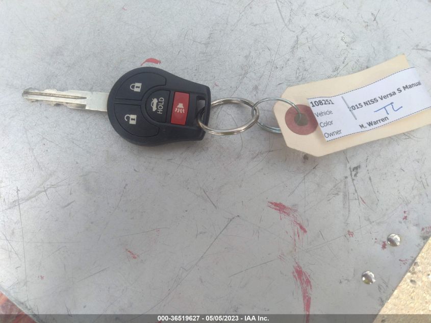 2015 NISSAN VERSA SV - 3N1CN7AP6FL914559