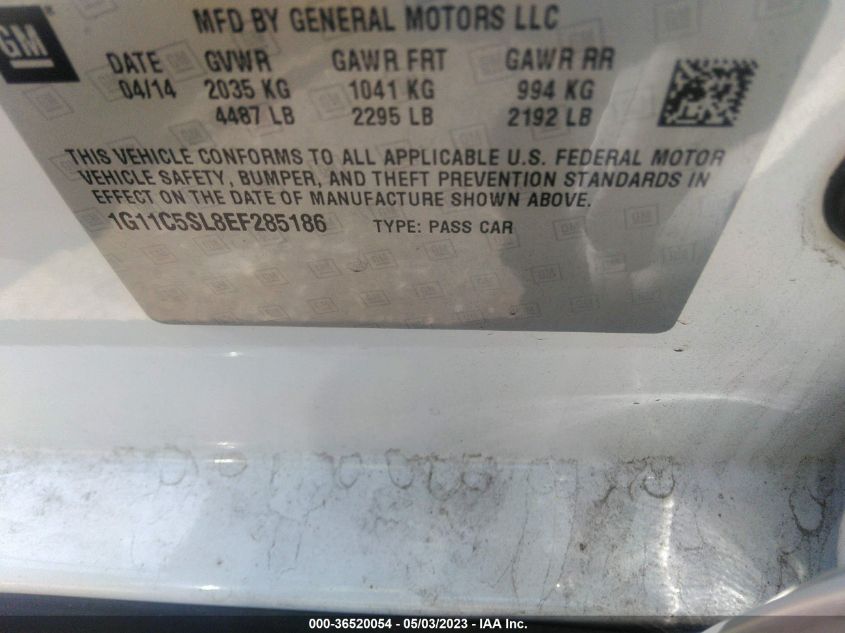 2014 CHEVROLET MALIBU LT - 1G11C5SL8EF285186
