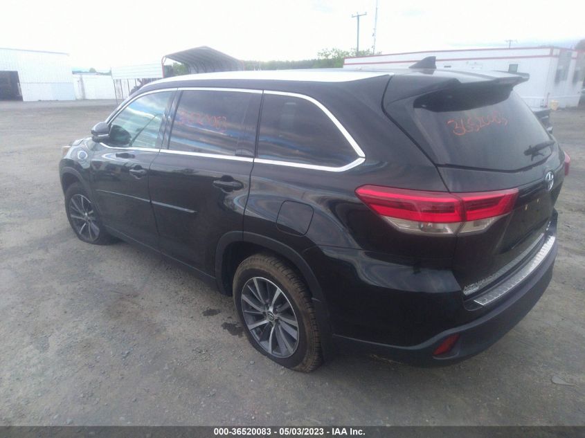 2019 TOYOTA HIGHLANDER SE/XLE - 5TDJZRFHXKS579977