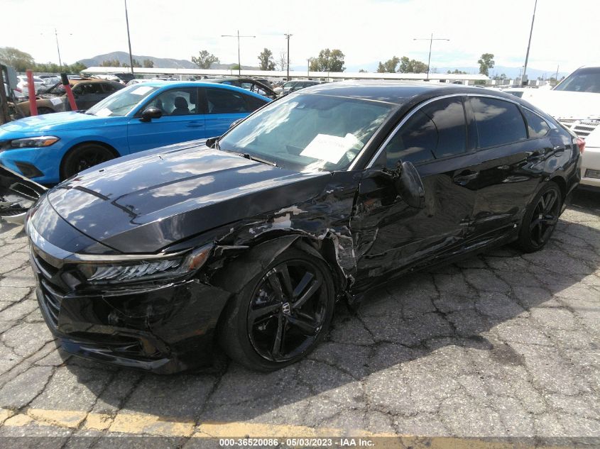 2021 HONDA ACCORD SEDAN SPORT - 1HGCV1F37MA102600