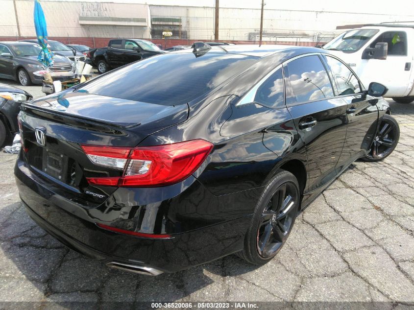 2021 HONDA ACCORD SEDAN SPORT - 1HGCV1F37MA102600