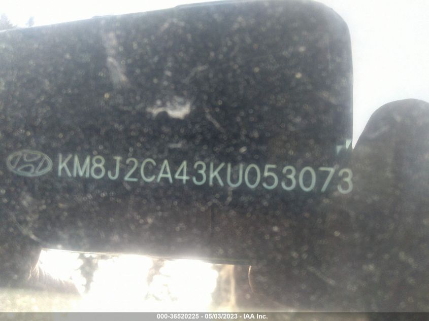 2019 HYUNDAI TUCSON SE - KM8J2CA43KU053073