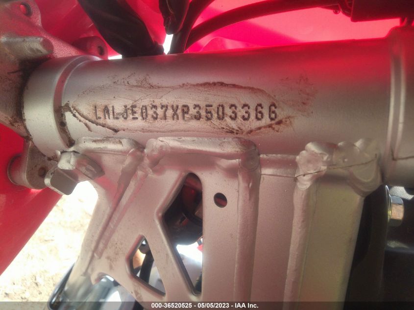 2023 HONDA CRF125 FB LALJE037XP3503366