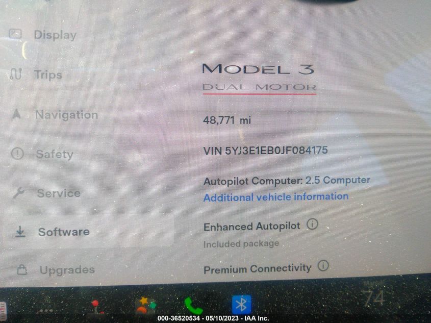 2018 TESLA MODEL 3 LONG RANGE - 5YJ3E1EB0JF084175