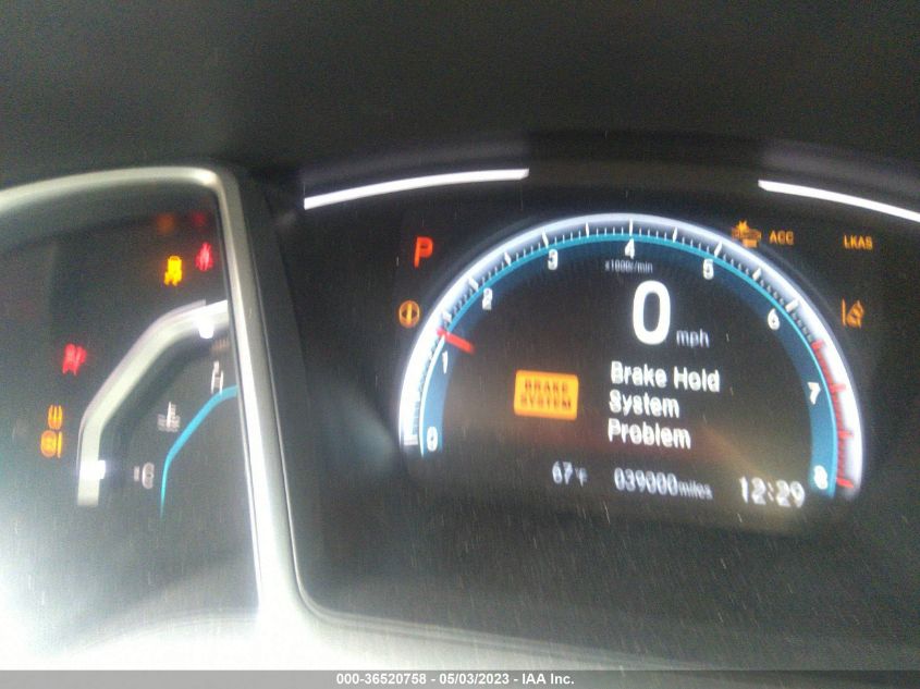 2019 HONDA CIVIC SEDAN EX - 19XFC1F35KE205462