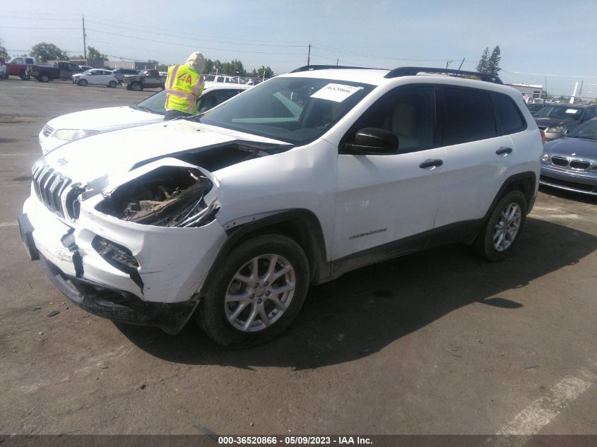2016 JEEP CHEROKEE SPORT - 1C4PJMAB4GW117302