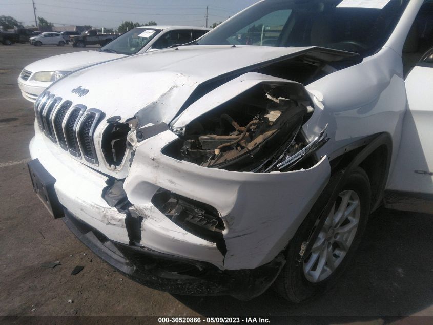 2016 JEEP CHEROKEE SPORT - 1C4PJMAB4GW117302