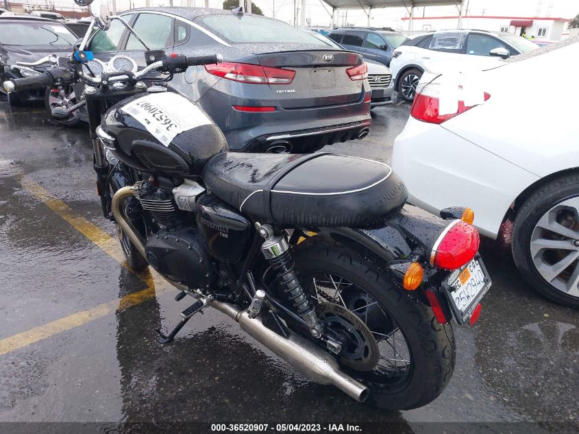 2022 TRIUMPH MOTORCYCLE BONNEVILLE T100 SMTD10G76NTAF6838