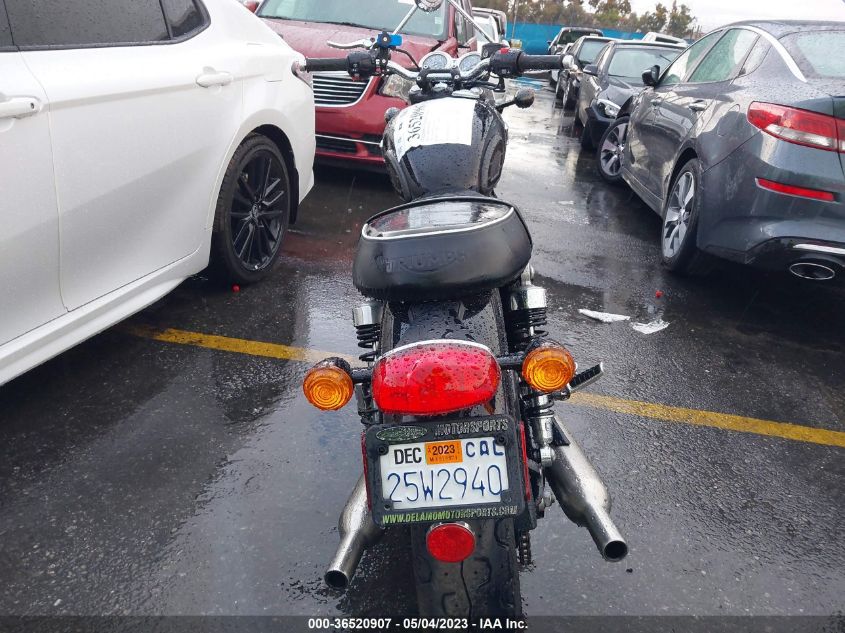 2022 TRIUMPH MOTORCYCLE BONNEVILLE T100 SMTD10G76NTAF6838