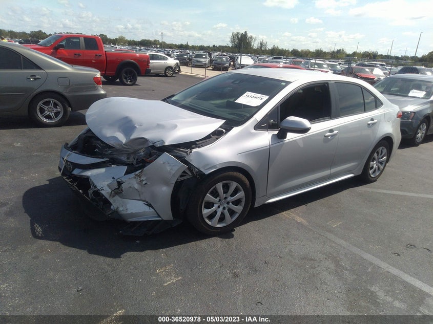 VIN 5YFEPMAE6MP259185 2021 TOYOTA COROLLA LE