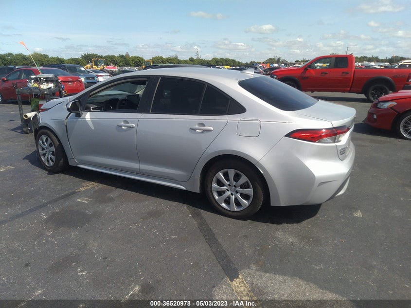 VIN 5YFEPMAE6MP259185 2021 TOYOTA COROLLA LE