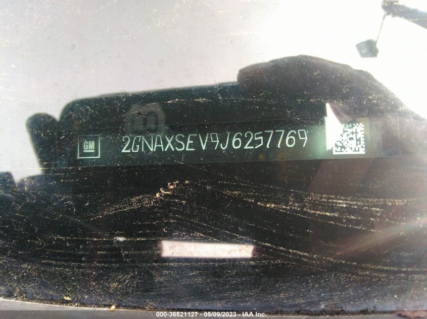 2018 CHEVROLET EQUINOX LT - 2GNAXSEV9J6257769
