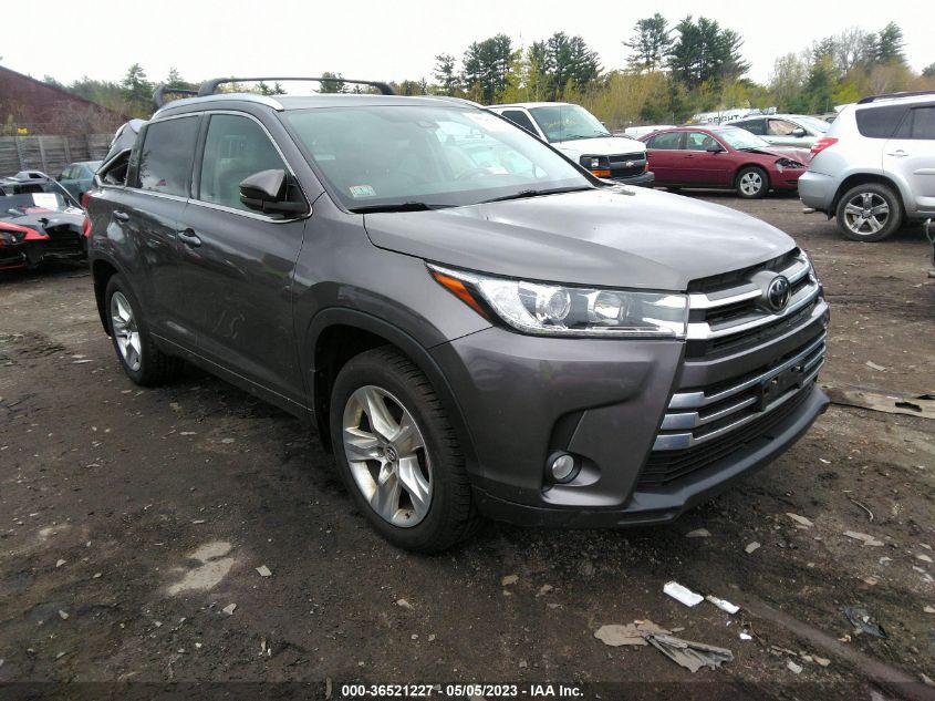 2017 TOYOTA HIGHLANDER LIMITED - 5TDDZRFH2HS373431