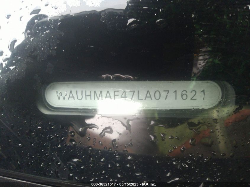 2020 AUDI A4 PREMIUM PLUS - WAUHMAF47LA071621