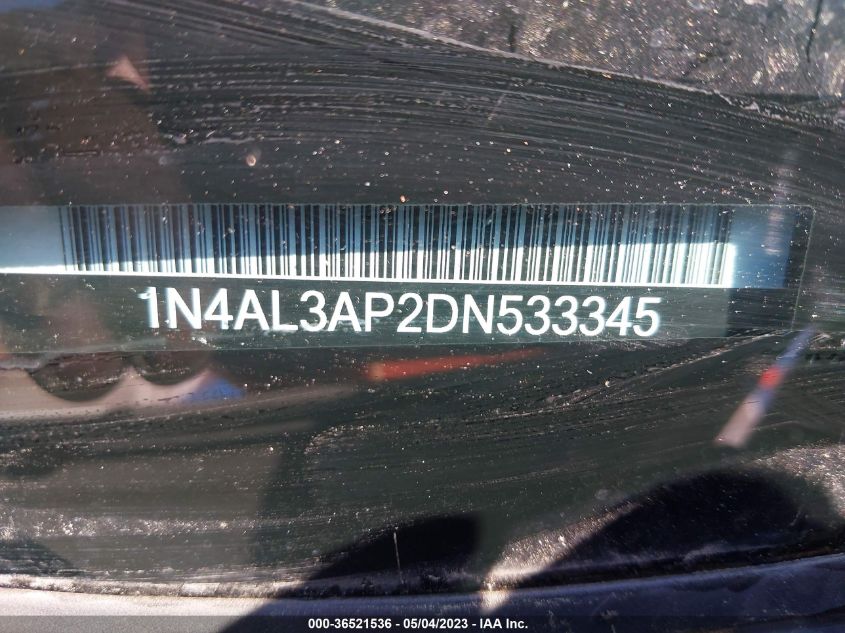 2013 NISSAN ALTIMA 2.5 S - 1N4AL3AP2DN533345