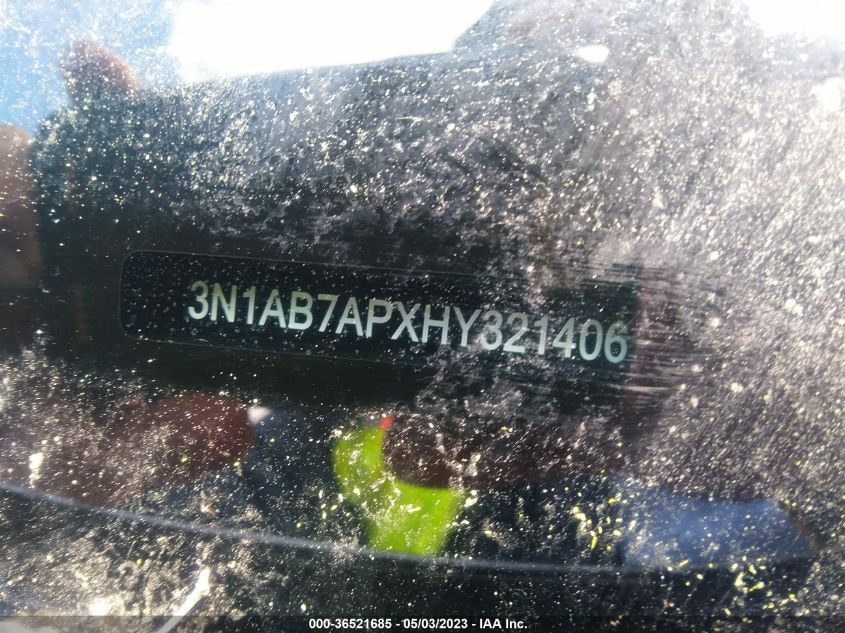 2017 NISSAN SENTRA SV - 3N1AB7APXHY321406