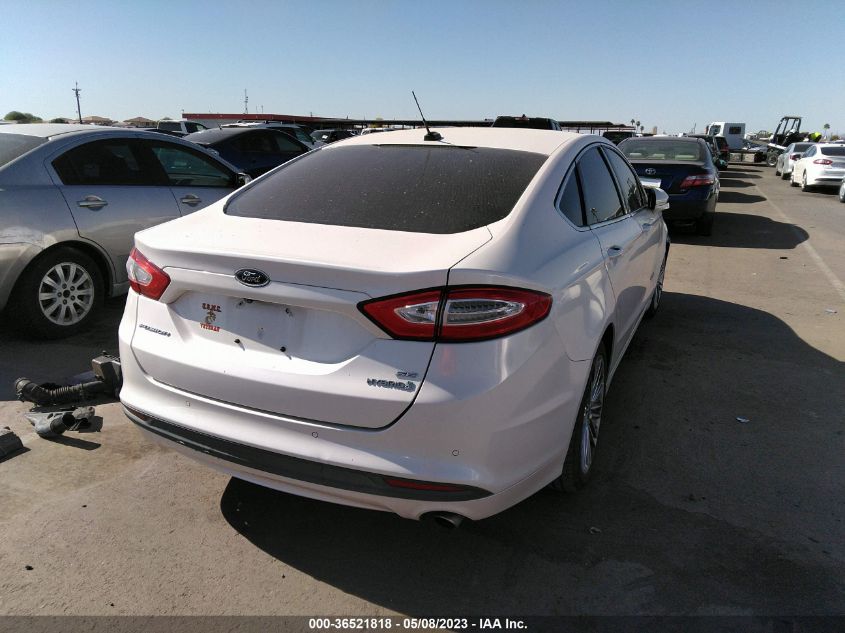 2013 FORD FUSION SE HYBRID - 3FA6P0LUXDR273754