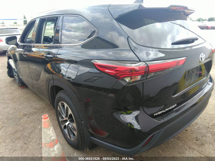 2021 TOYOTA HIGHLANDER HYBRID XLE - 5TDHBRCH2MS527690