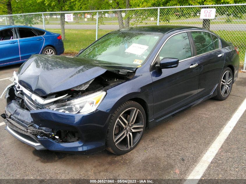 2017 HONDA ACCORD SEDAN SPORT SE - 1HGCR2F13HA095658