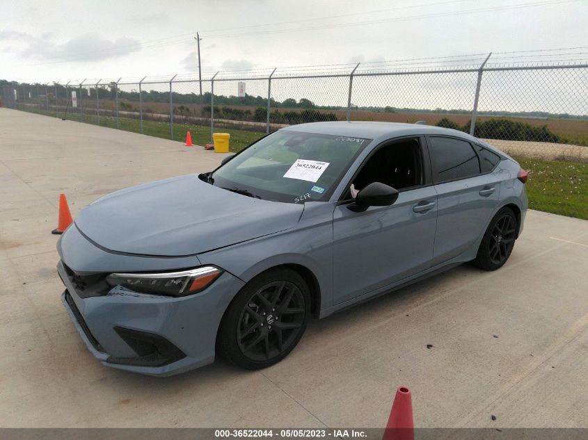 2022 HONDA CIVIC HATCHBACK SPORT - 19XFL2H82NE015217