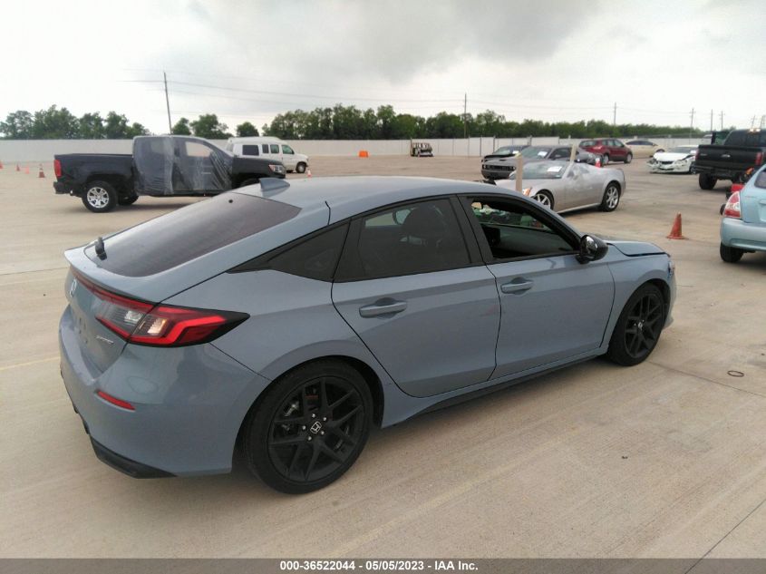 2022 HONDA CIVIC HATCHBACK SPORT - 19XFL2H82NE015217