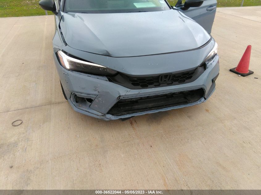 2022 HONDA CIVIC HATCHBACK SPORT - 19XFL2H82NE015217