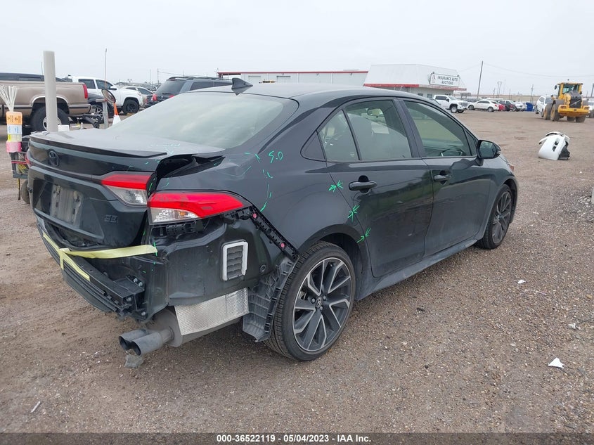 VIN JTDS4MCE5NJ092686 2022 TOYOTA COROLLA SE/SE NIGHTSHADE/APEX SE