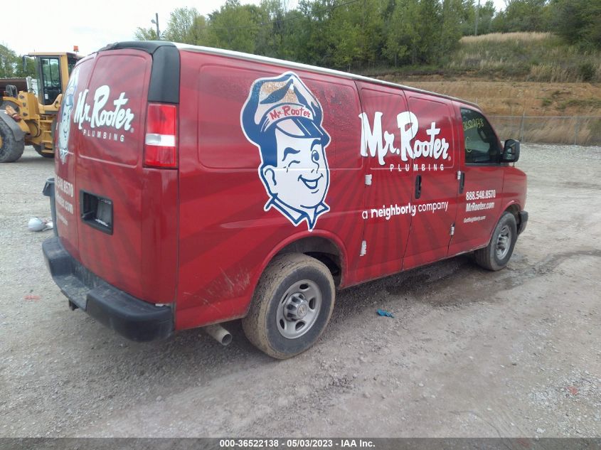 2021 CHEVROLET EXPRESS CARGO VAN - 1GCWGAFP7M1302336