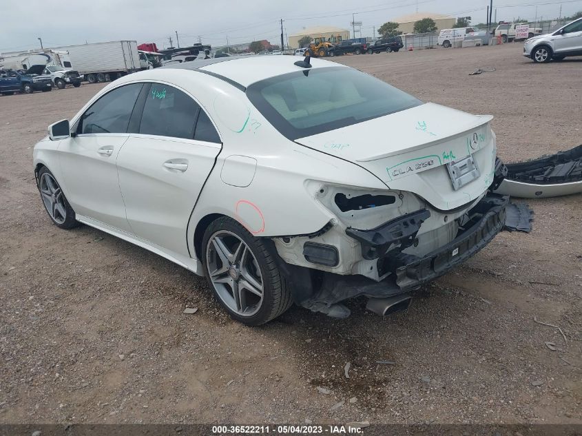 2015 MERCEDES-BENZ CLA-CLASS CLA 250 - WDDSJ4EB1FN254132