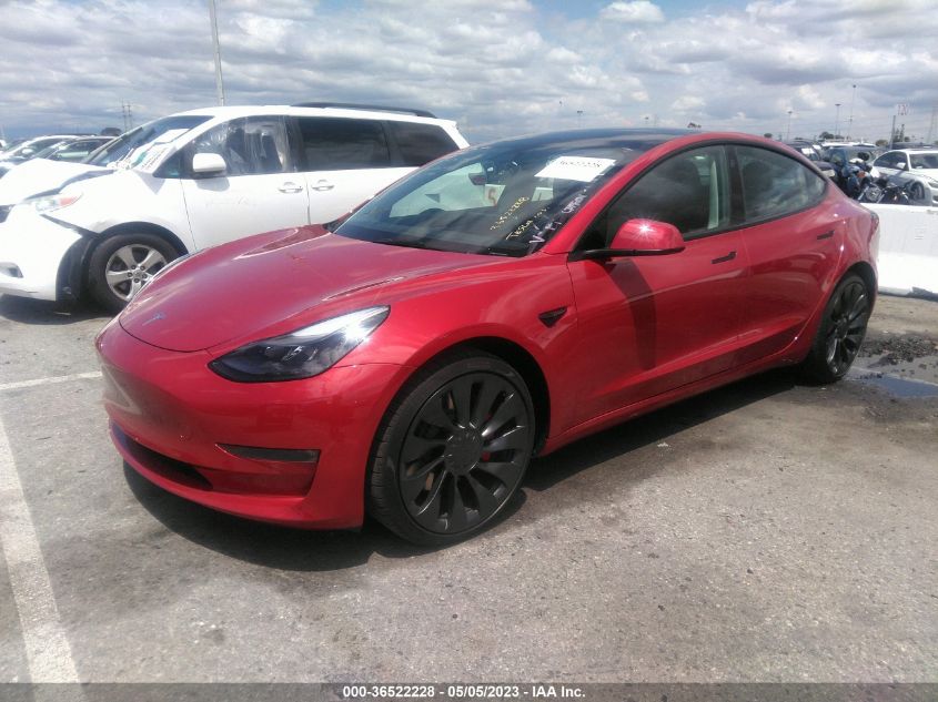 2023 TESLA MODEL 3 PERFORMANCE - 5YJ3E1ECXPF547487