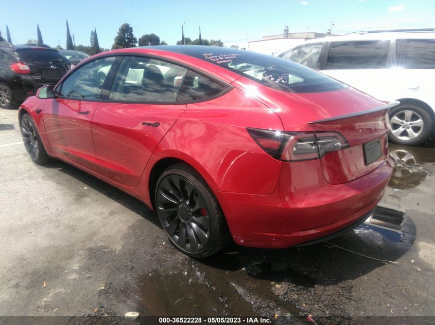 2023 TESLA MODEL 3 PERFORMANCE - 5YJ3E1ECXPF547487