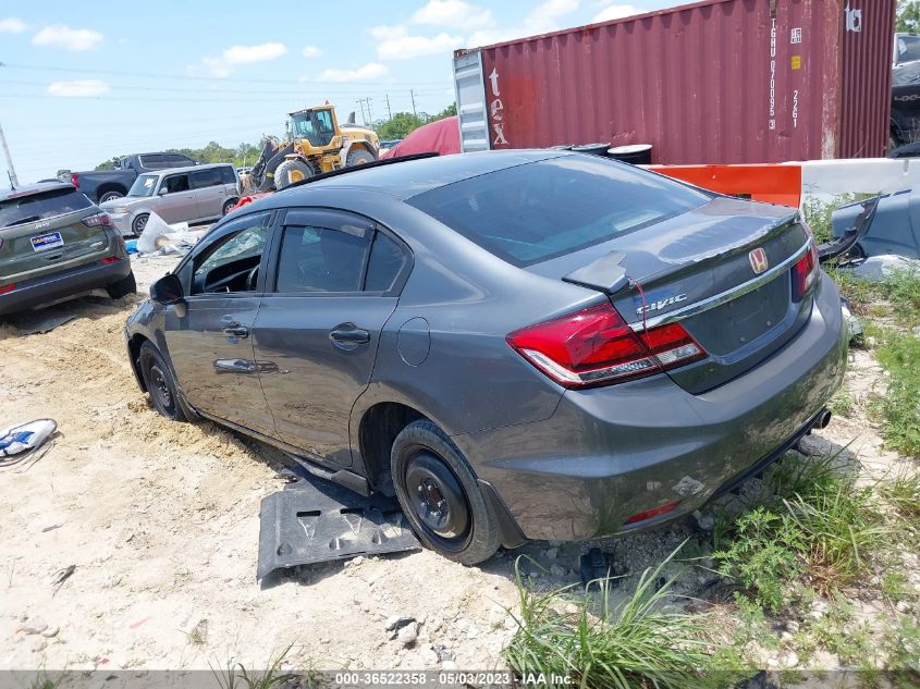 2013 HONDA CIVIC SDN EX - 19XFB2F81DE008893