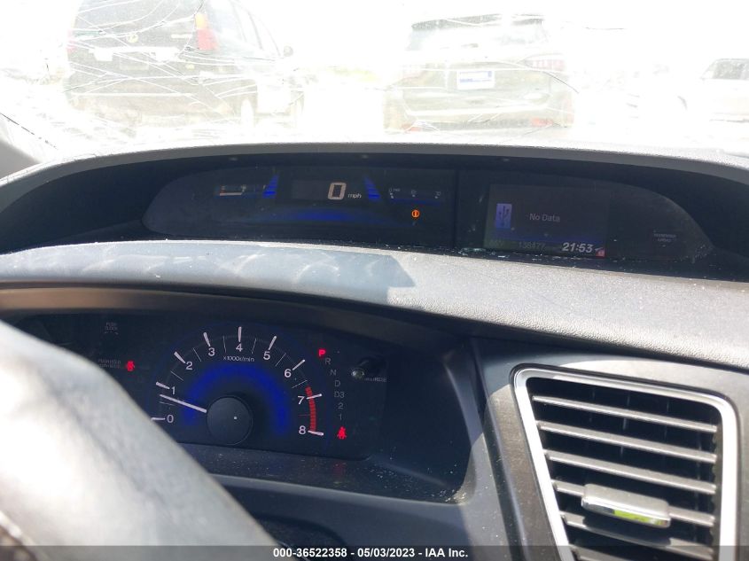 2013 HONDA CIVIC SDN EX - 19XFB2F81DE008893